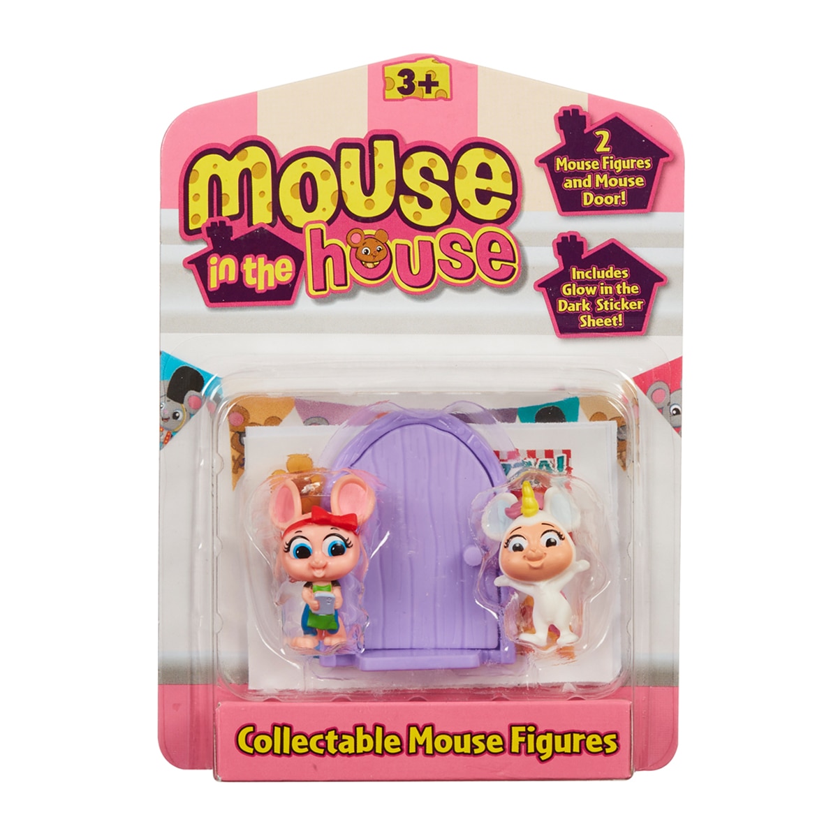 Imagen 0 de Pack de 2 figuras Mouse In The House Bandai