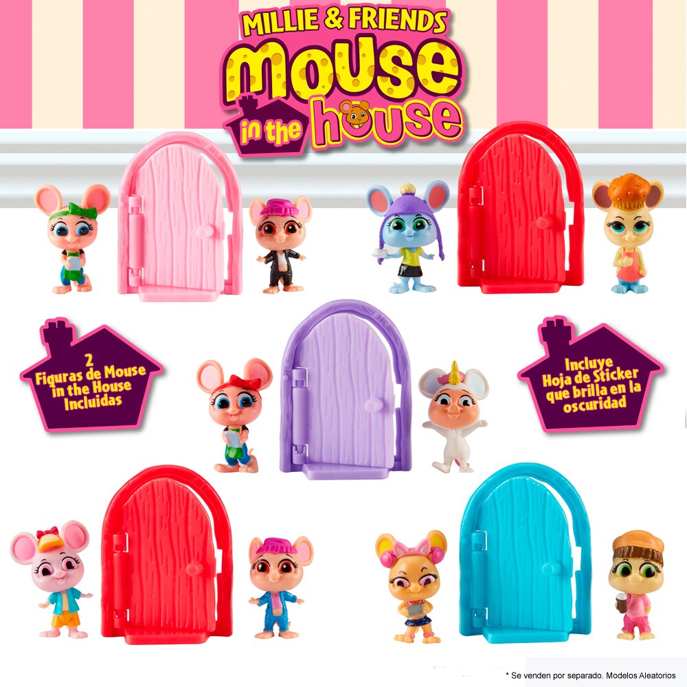 Pack de 2 figuras Mouse In The House Bandai 3