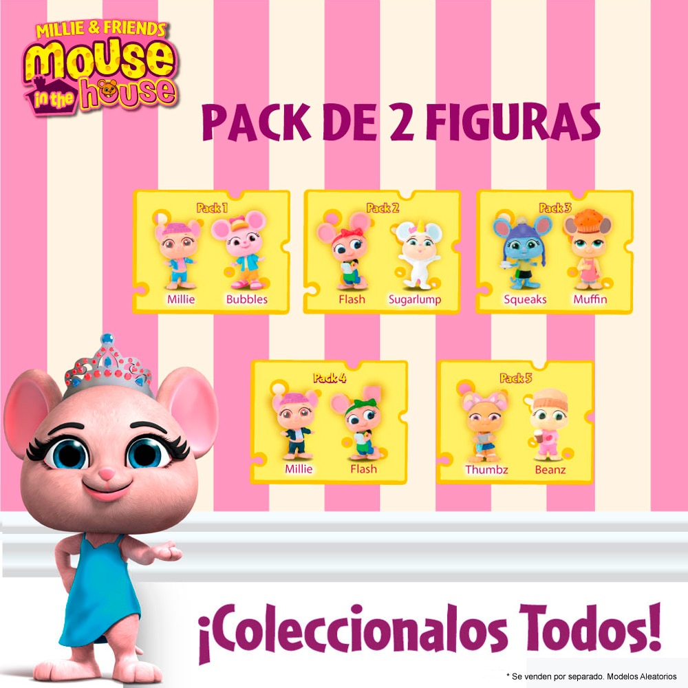 Pack de 2 figuras Mouse In The House Bandai 4