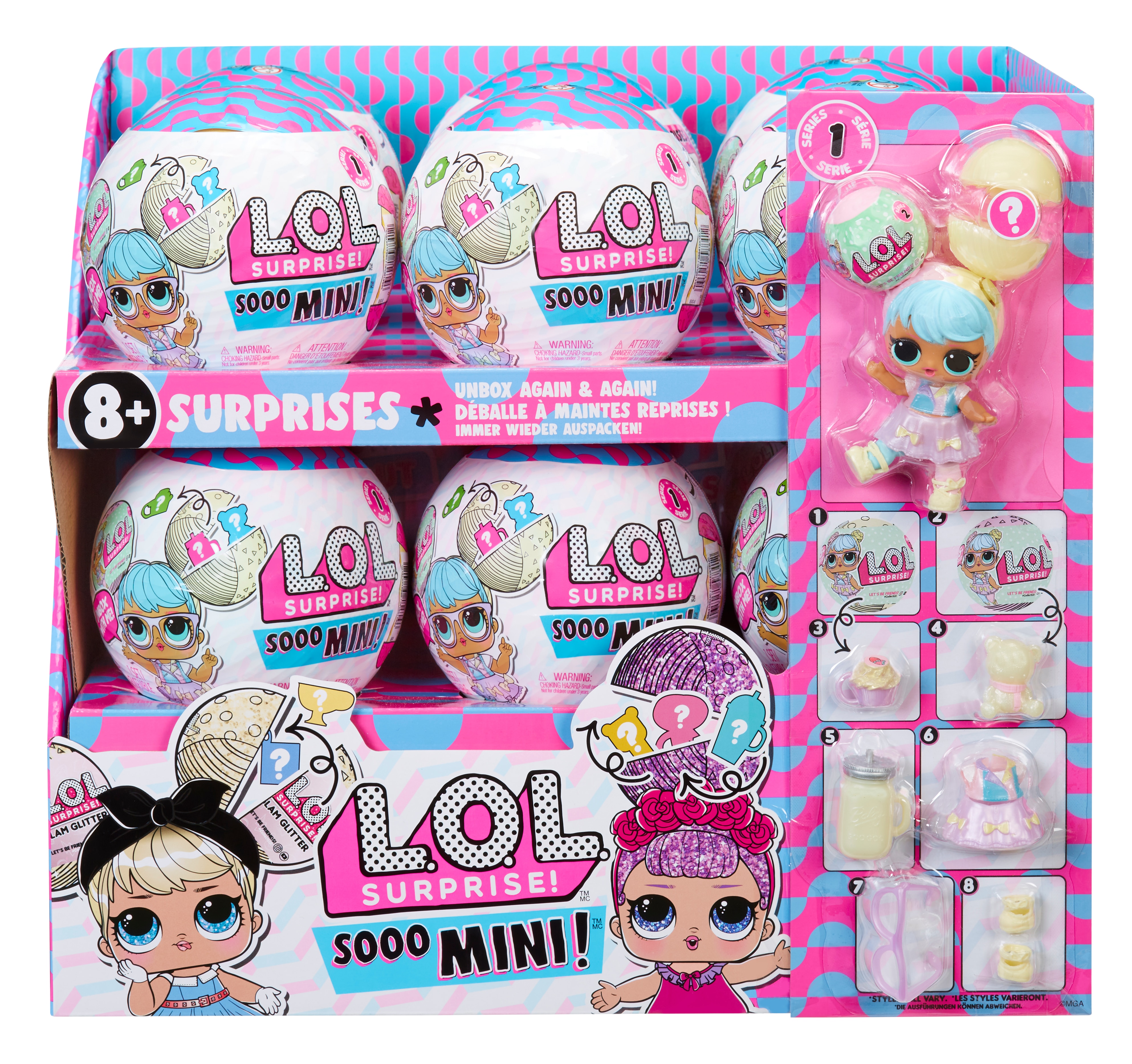 Muñeca pequeña y Accesorios en Bola Sorpresa Sooo Mini L.O.L. Surprise 3