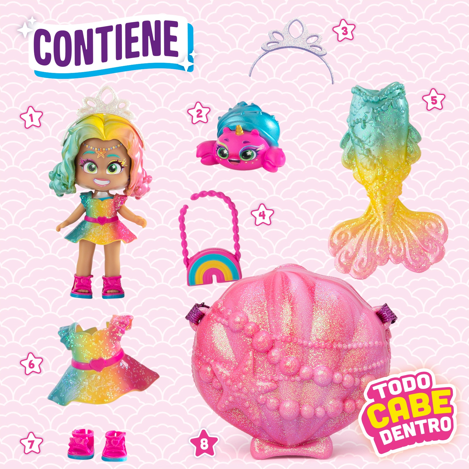 Muñeca KookyLoos- Kooky Mermaids Coral 3