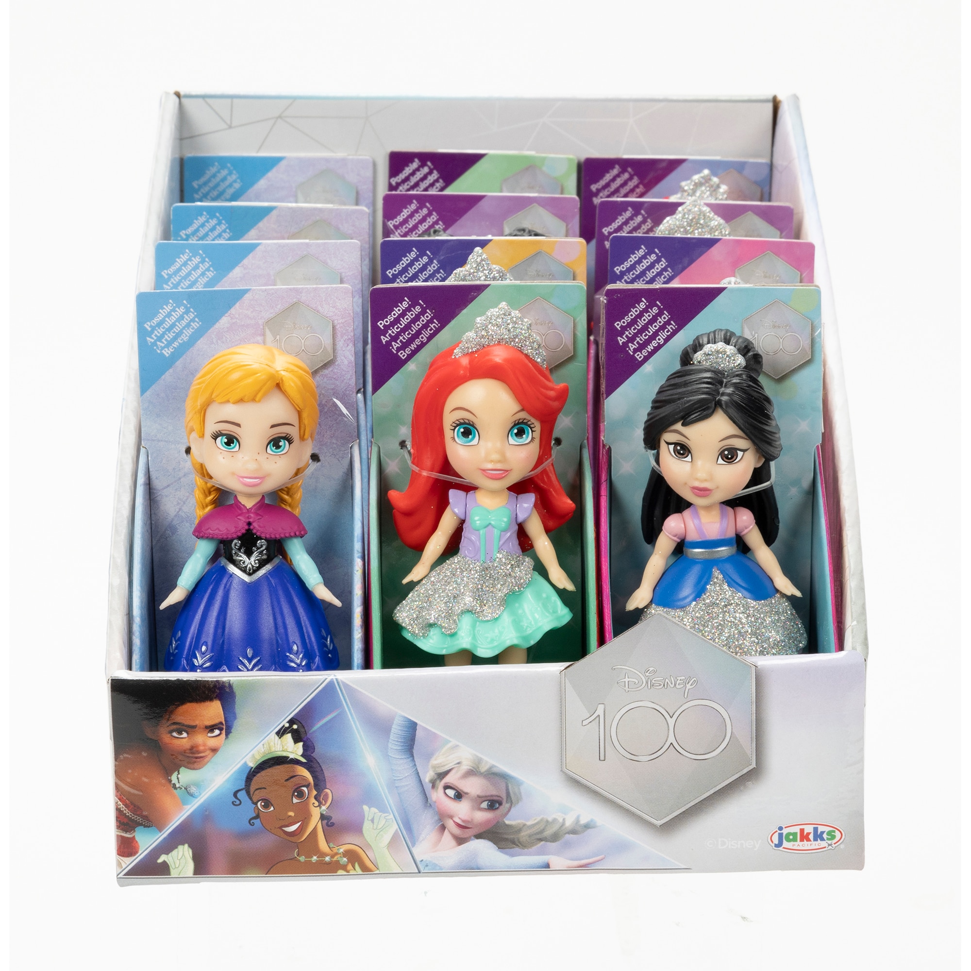 Mini Muñecas surtidas Purpurina Princesas Disney 20