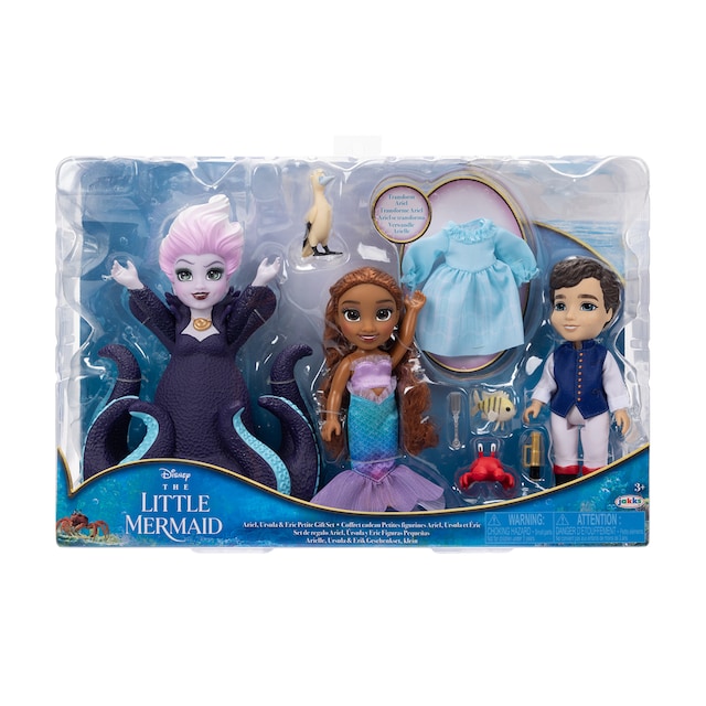 Set 3 muñecas 15 cm La Sirenita Disney Jakks Pacific