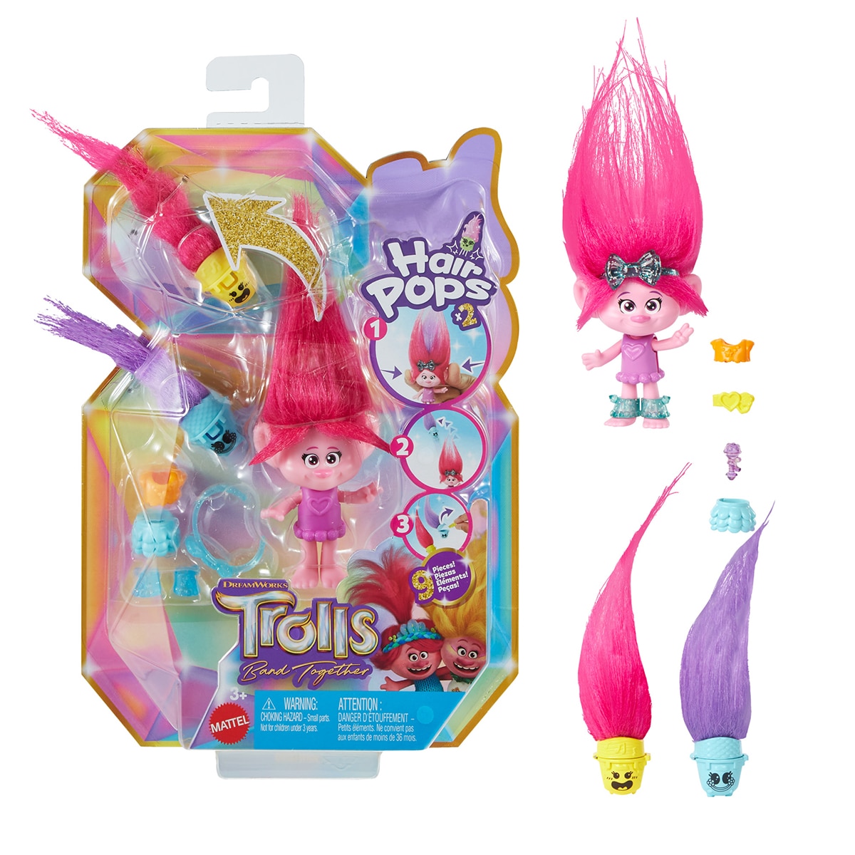 Trolls Minis Hair Pops Trolls Mattel 4