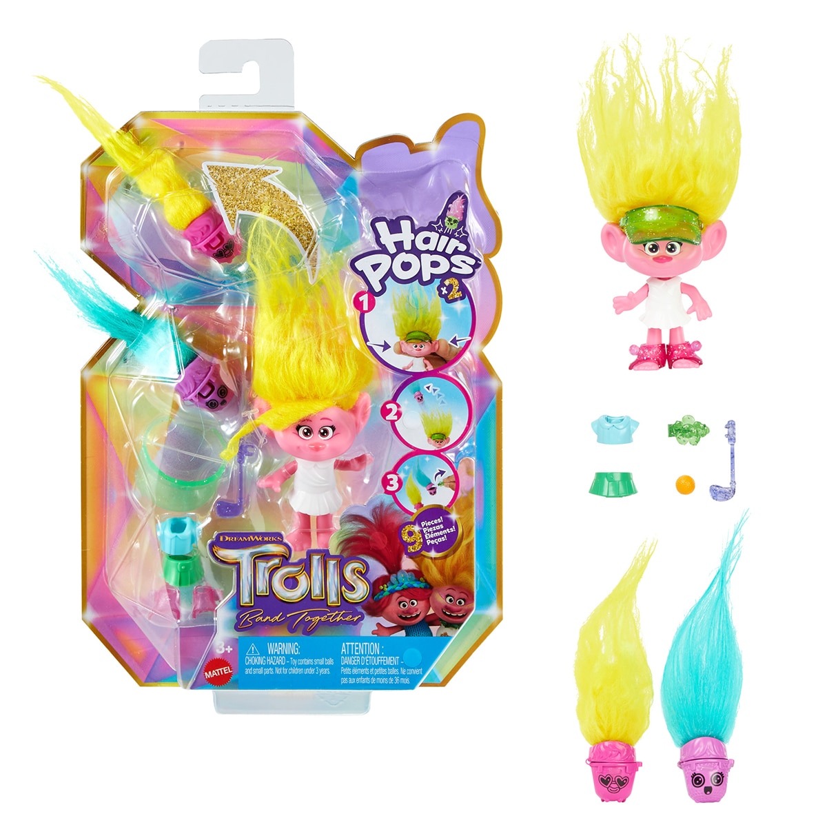 Trolls Minis Hair Pops Trolls Mattel 5