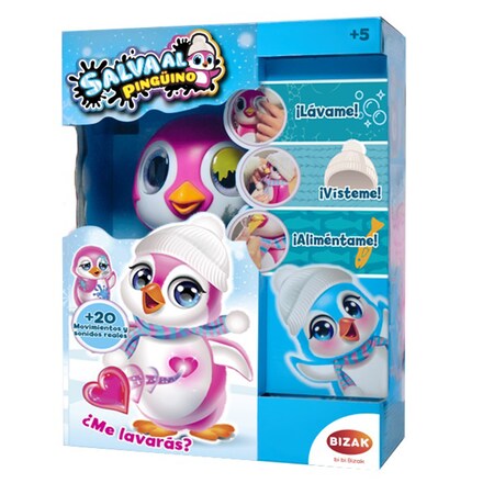Peluche Interactivo Salva Al Oso Polar Bizak - Nariz Cambia De Color, Incluye Cubito De Hielo, +3 Años