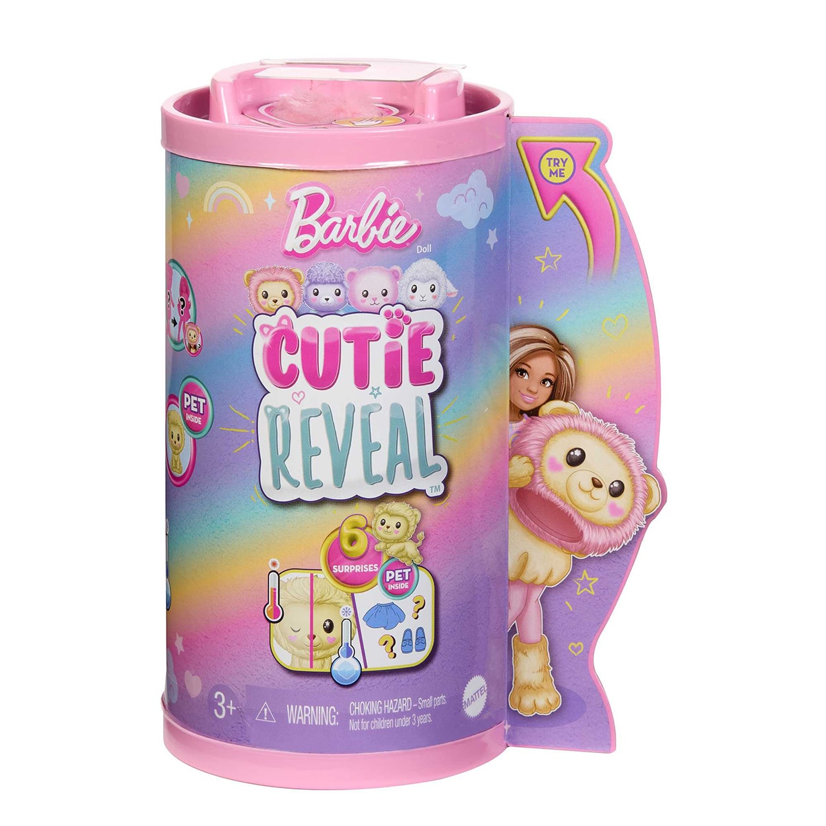 Barbie Chelsea Cutie Reveal Muñeca con disfraz de león 6