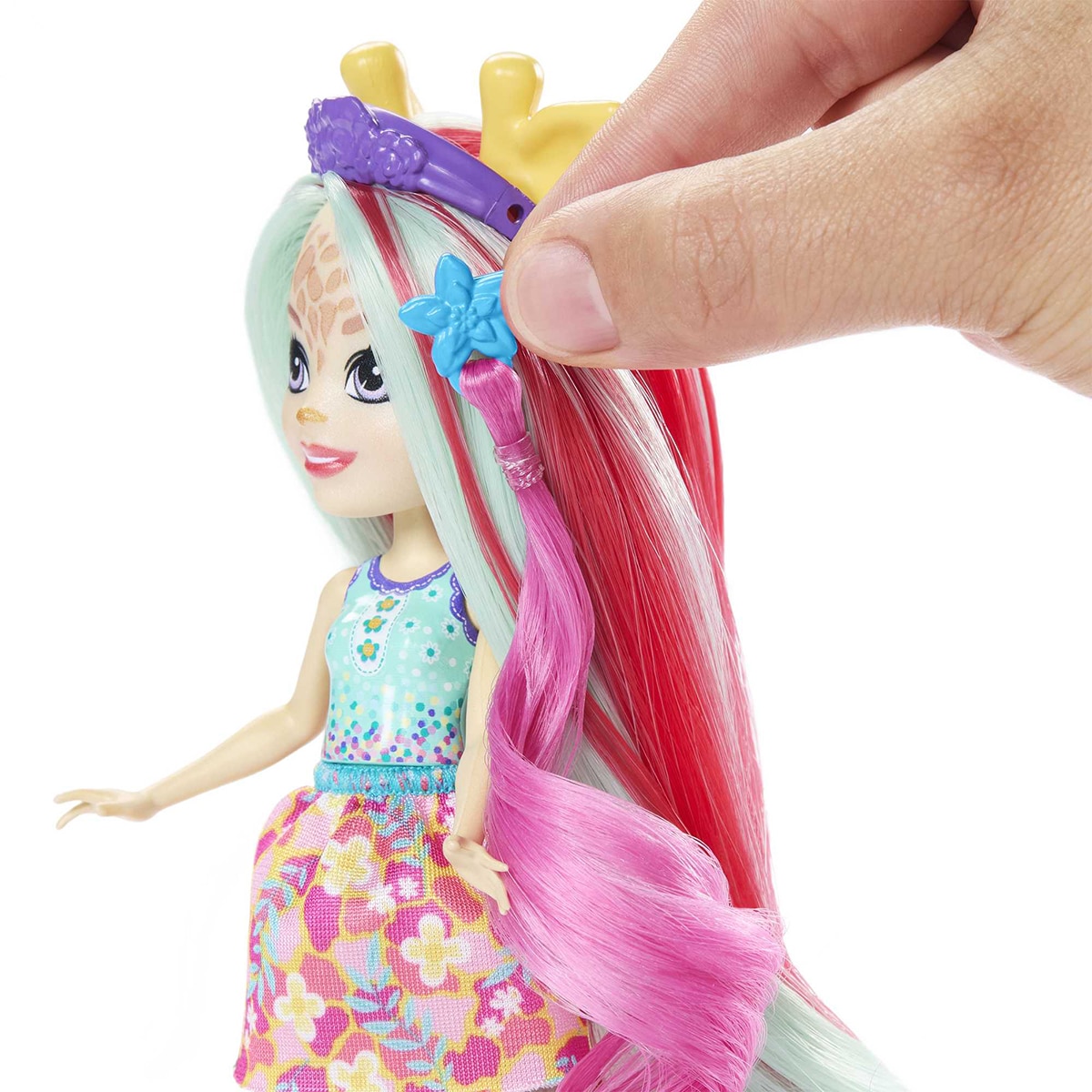Enchantimals Muñeca con accesorios para peinar Glam Party Jirafa Mattel 2