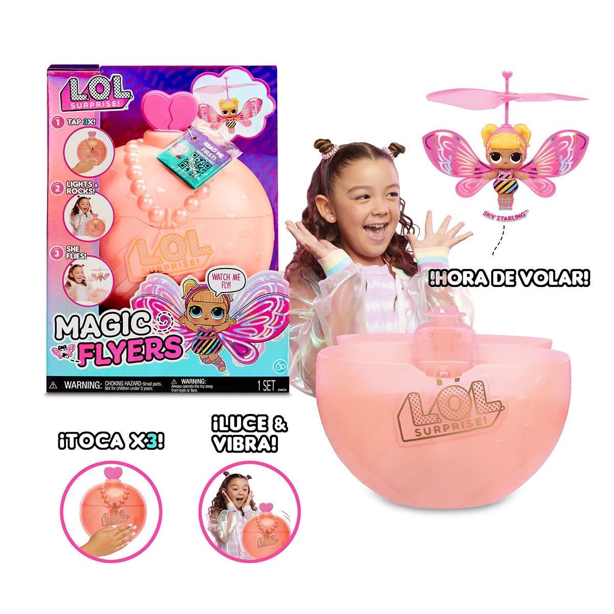 Lol Surprise – Muñeca Voladora Magic Wishies – Flutter Star (Pink) L.O.L. Surprise.