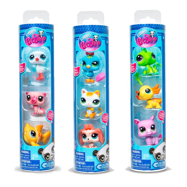 Pack de 3 - Mascotas Littlest Pet Shop