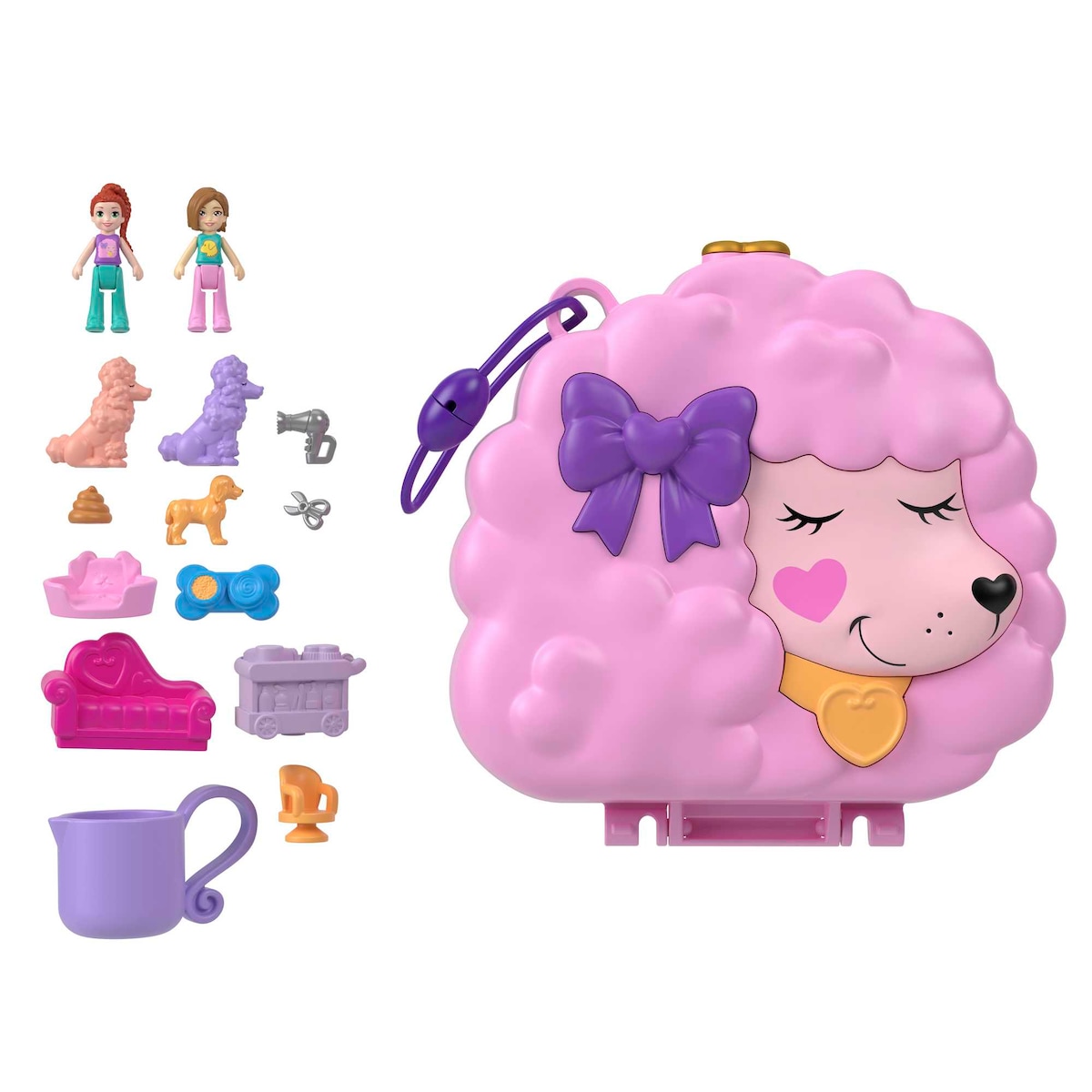 Polly Pocket Estuche con mini muñecas y set de juego con accesorios Mattel modelos surtidos 2