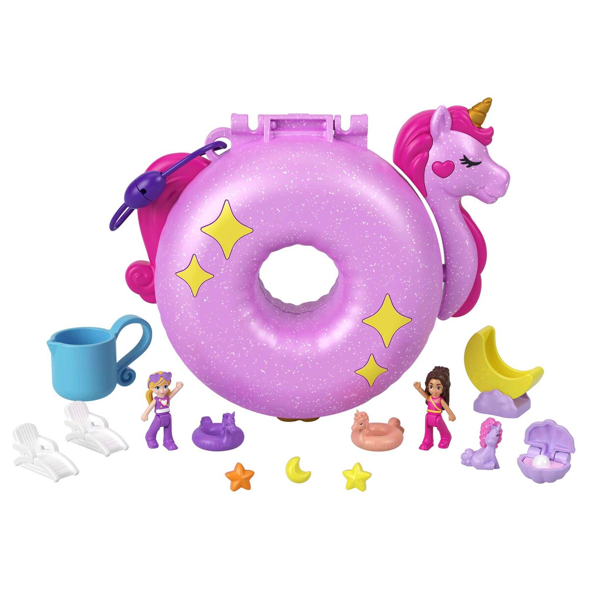 Polly Pocket Estuche con mini muñecas y set de juego con accesorios Mattel modelos surtidos 5