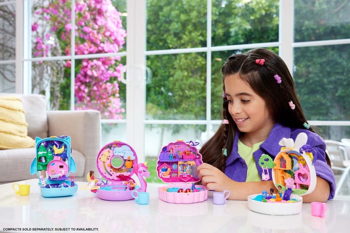 Polly Pocket Estuche con mini muñecas y set de juego con accesorios Mattel modelos surtidos 6