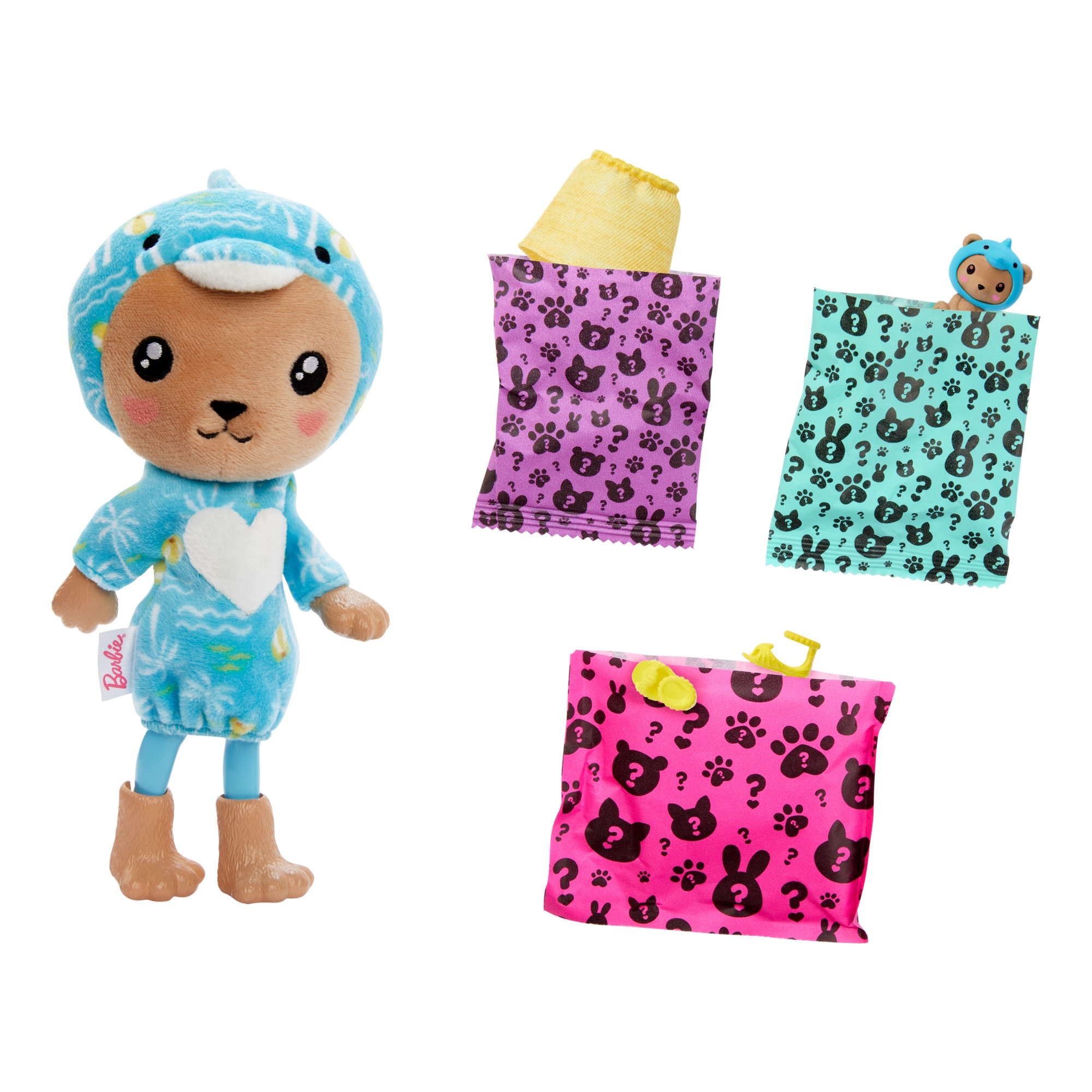 Barbie Chelsea Cutie Reveal Serie Disfraces Osito delfín 3