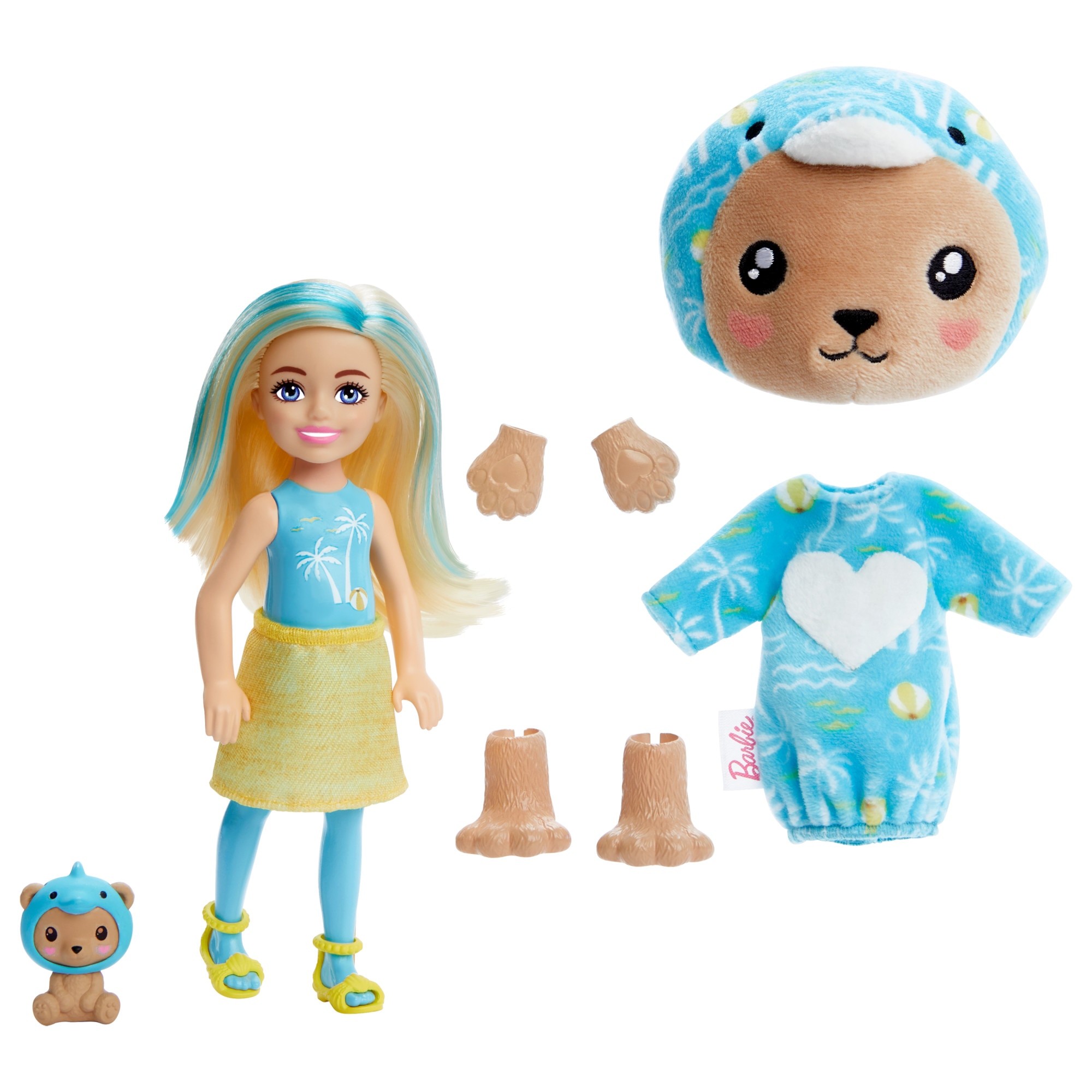 Barbie Chelsea Cutie Reveal Serie Disfraces Osito delfín 5