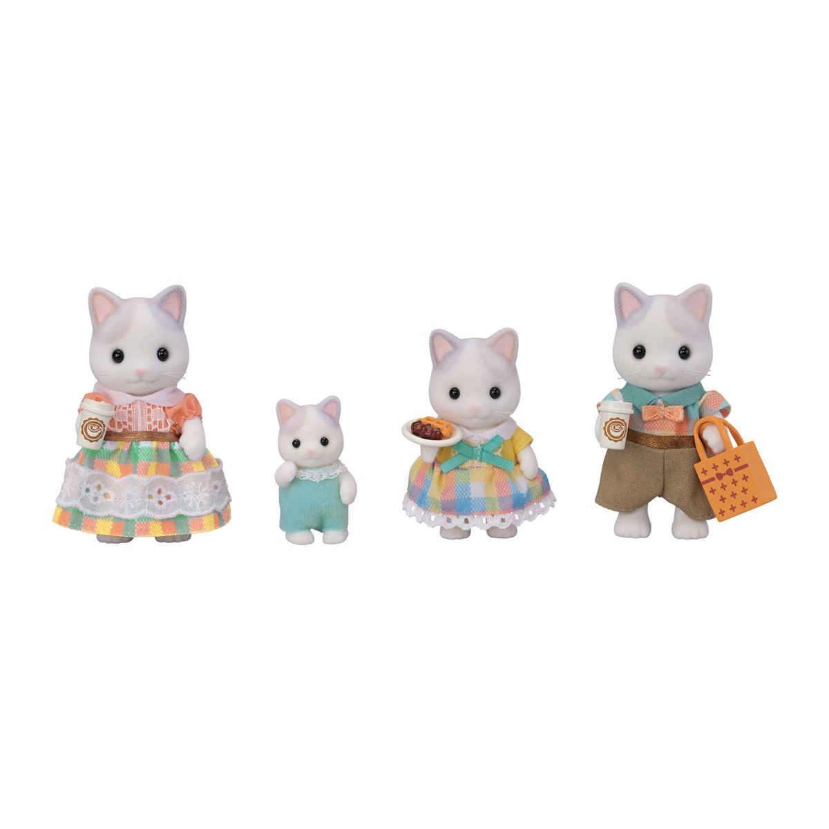 Familia Gato Latte Sylvanian Families 1