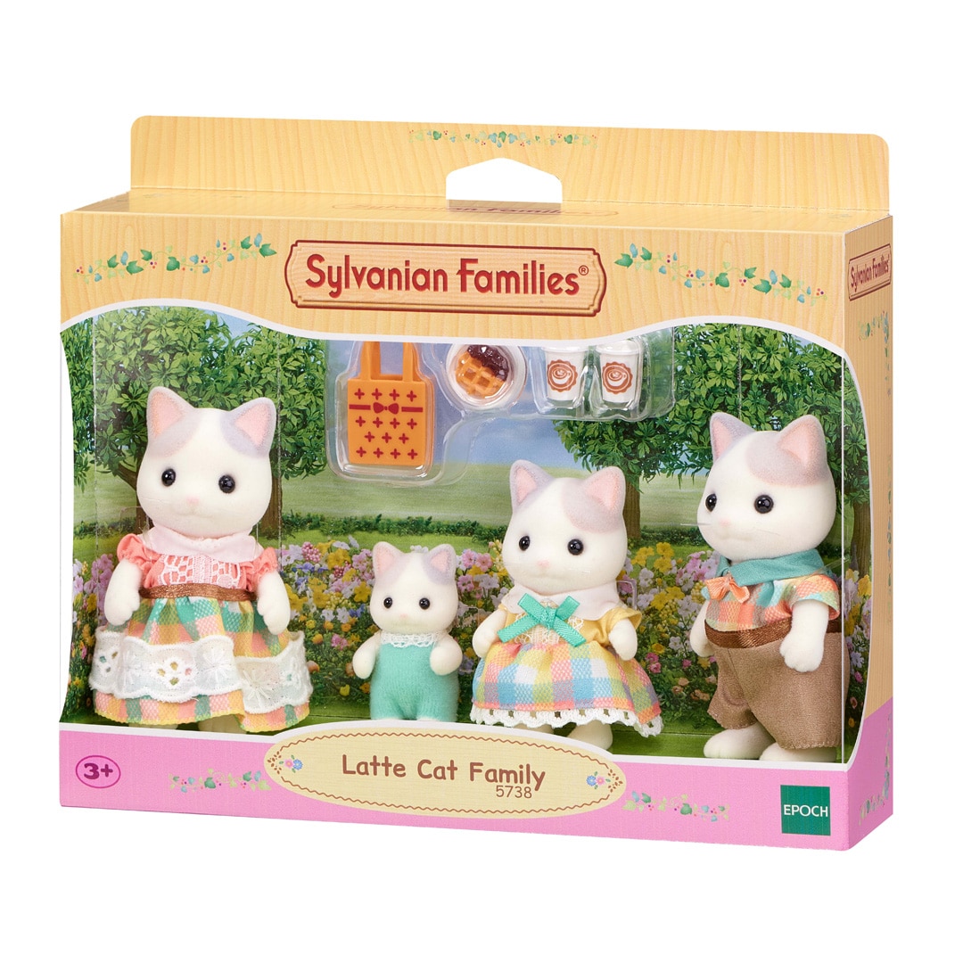 Familia Gato Latte Sylvanian Families 6