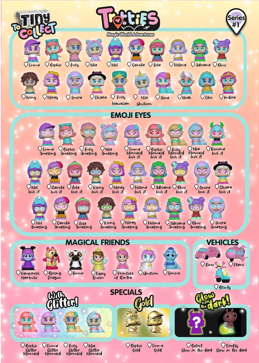 Mala de Coleção Tiny Trotties Famosa 6