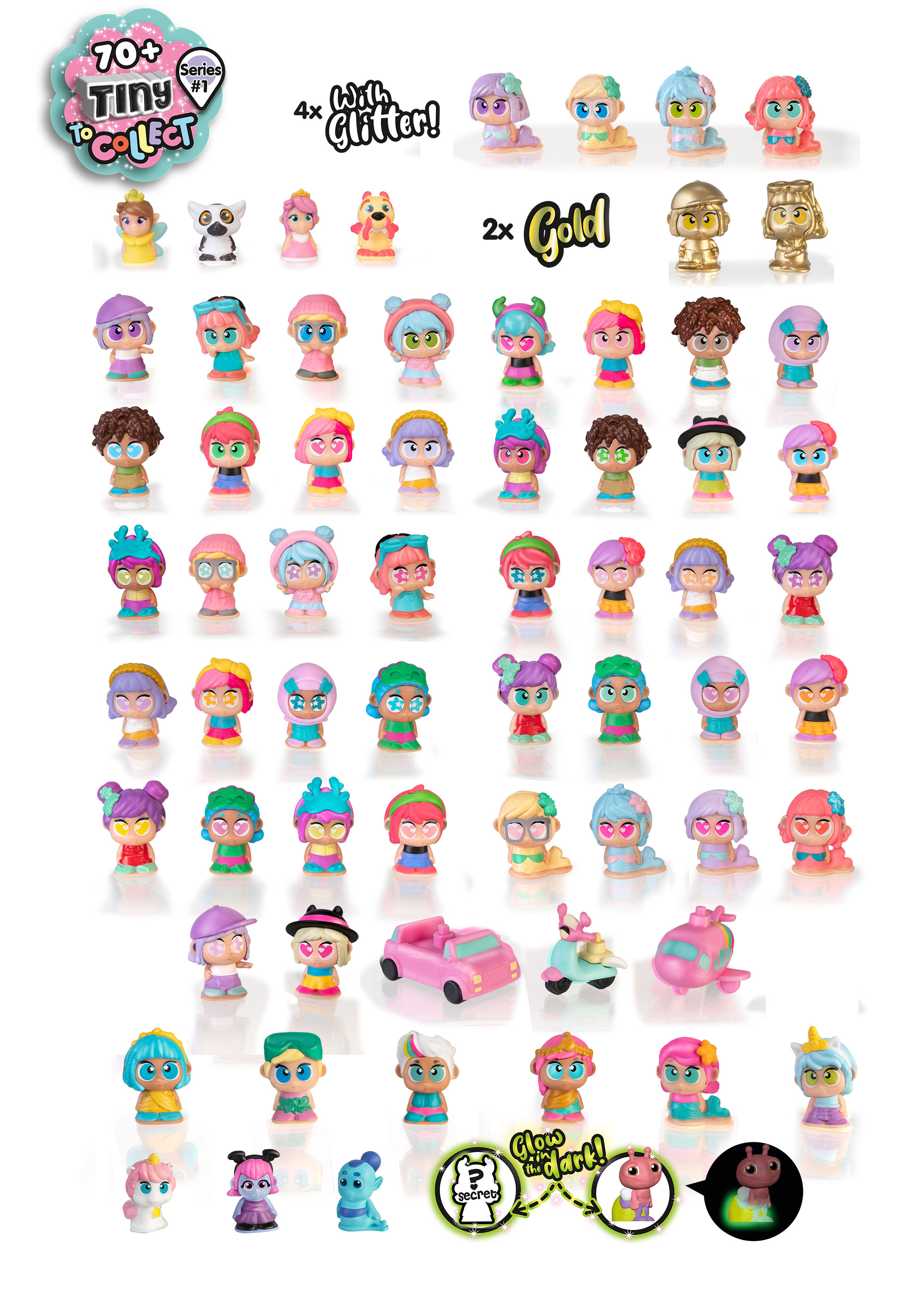 Pack 11 Figuras Surpresa Tiny Trotties Famosa 4