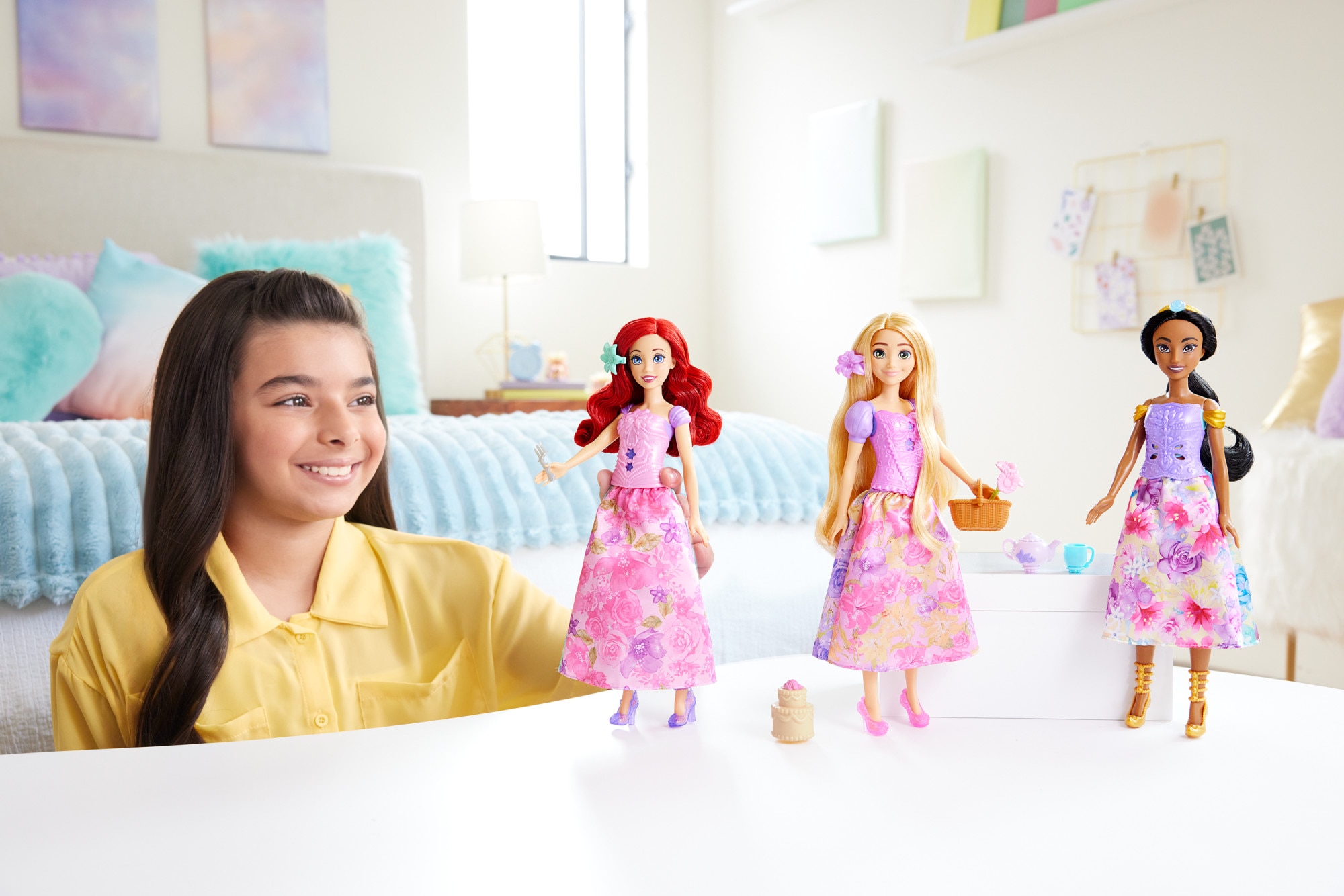 Muñeca princesa revela sorpresas Spin And Reveal Disney Princess Mattel modelos surtidos 3