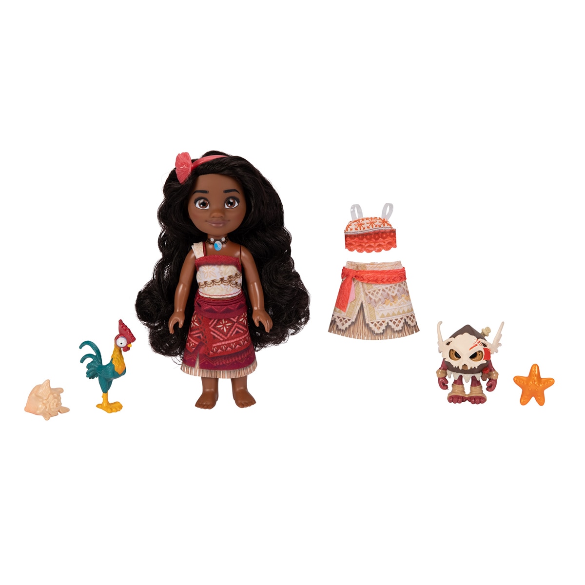 Mini muñeca 15 cm Vaiana II Petite con amigos Jakks Pacific 4