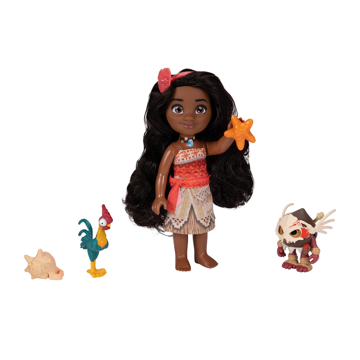 Mini muñeca 15 cm Vaiana II Petite con amigos Jakks Pacific 7