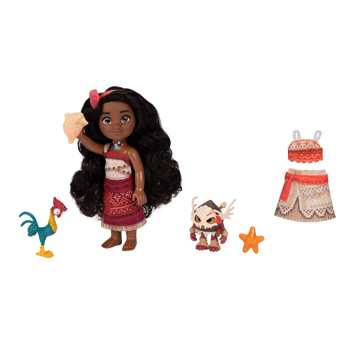 Mini muñeca 15 cm Vaiana II Petite con amigos Jakks Pacific 8