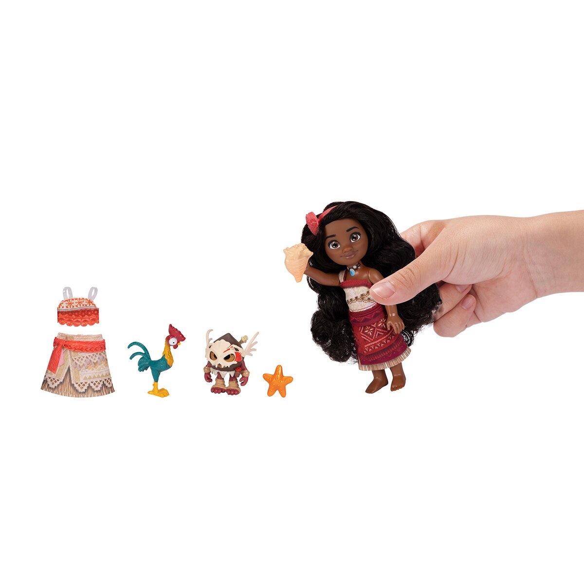 Mini muñeca 15 cm Vaiana II Petite con amigos Jakks Pacific 9