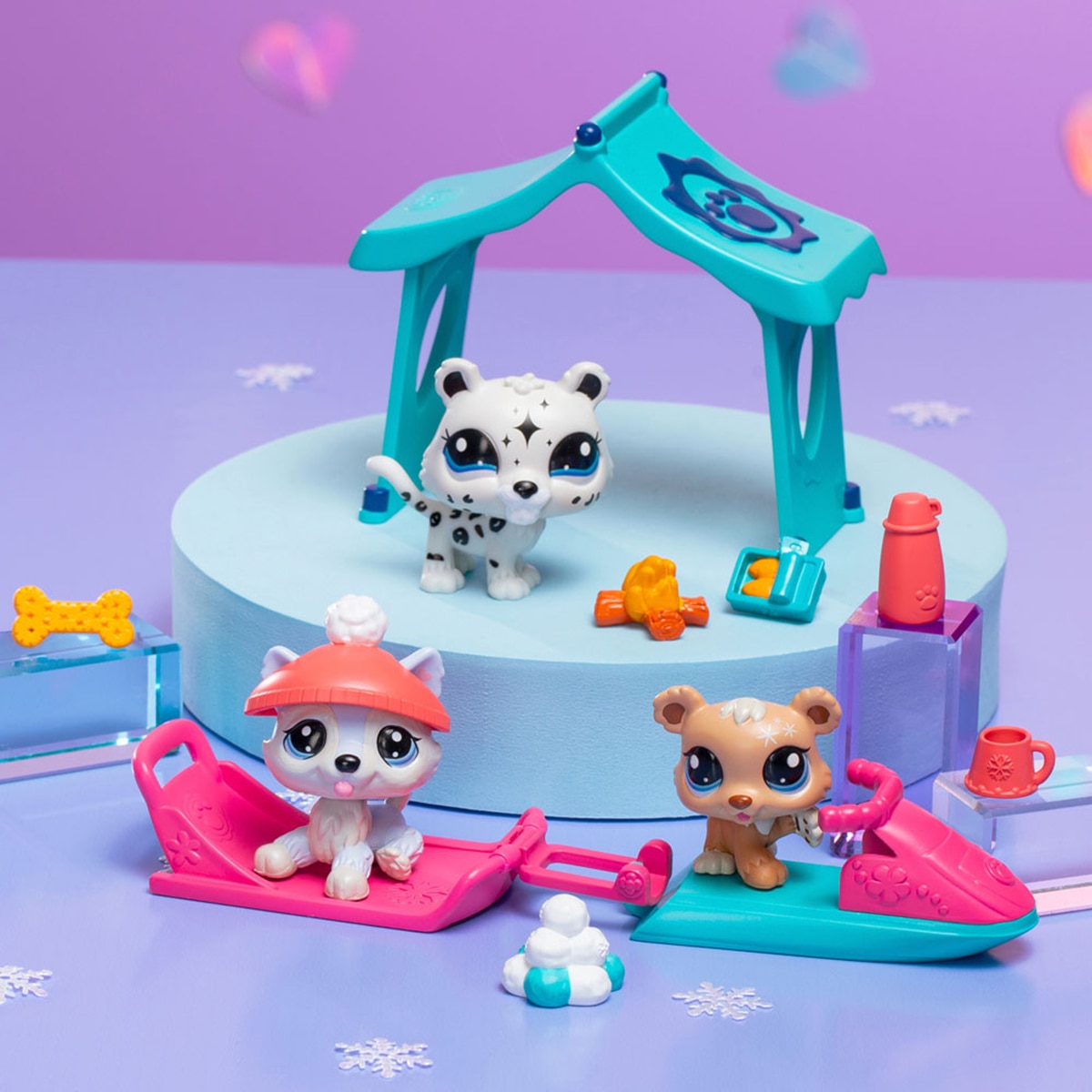 Set Mini muñecas Snow Day Littlest Pet Shop 3