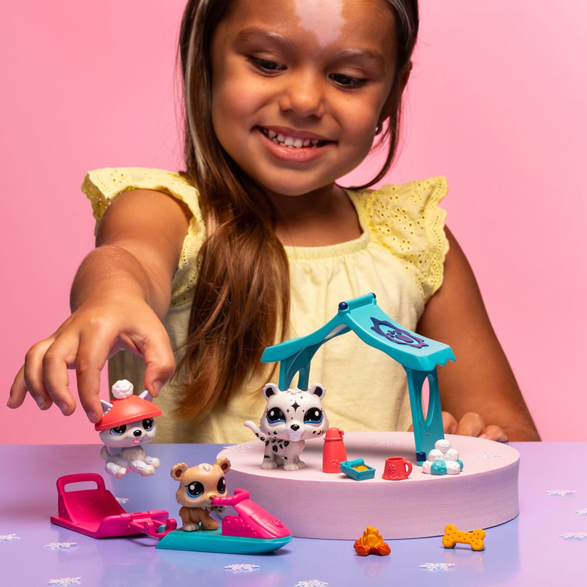 Set Mini muñecas Snow Day Littlest Pet Shop 4