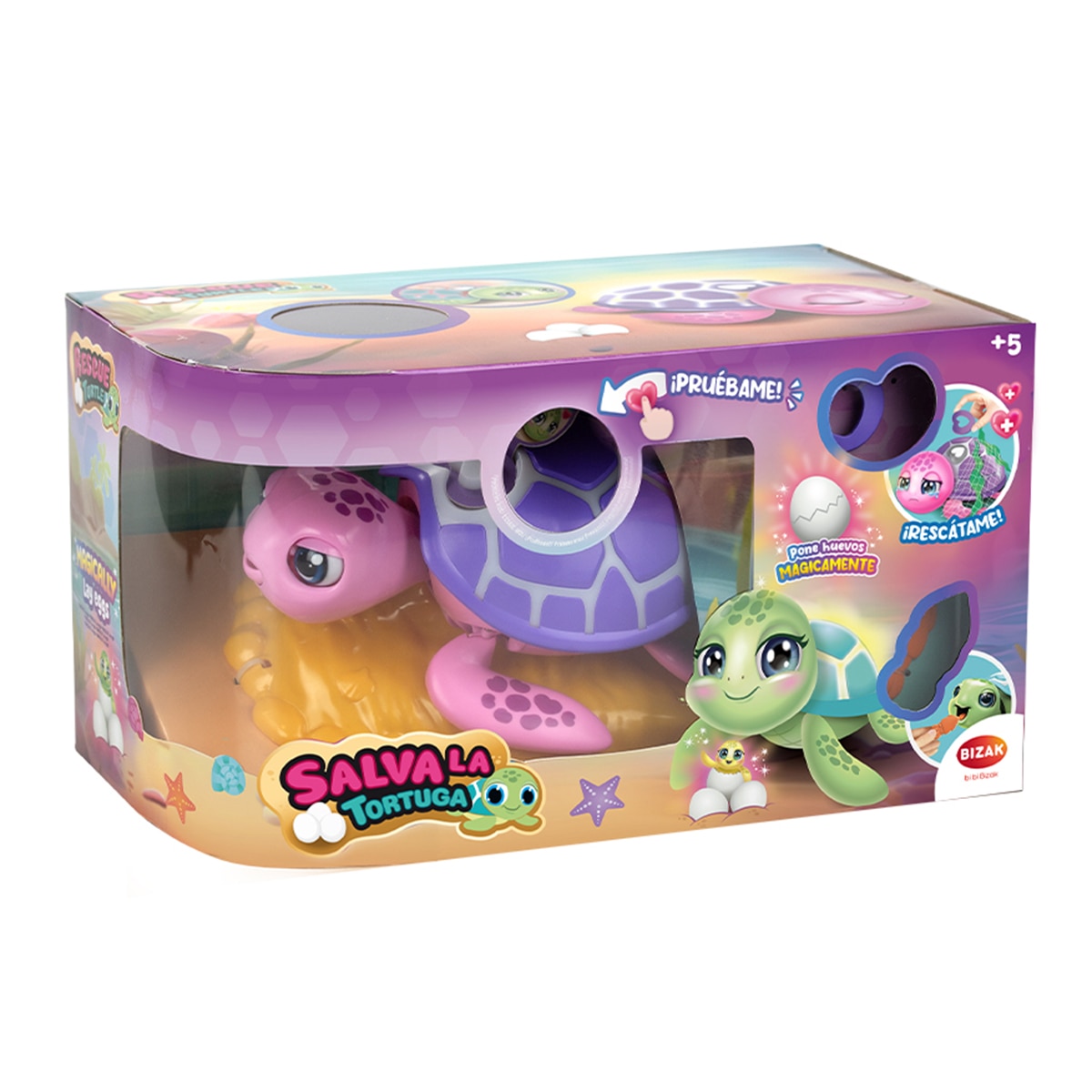 Bizak – Mascota interactiva Salva la tortuga.