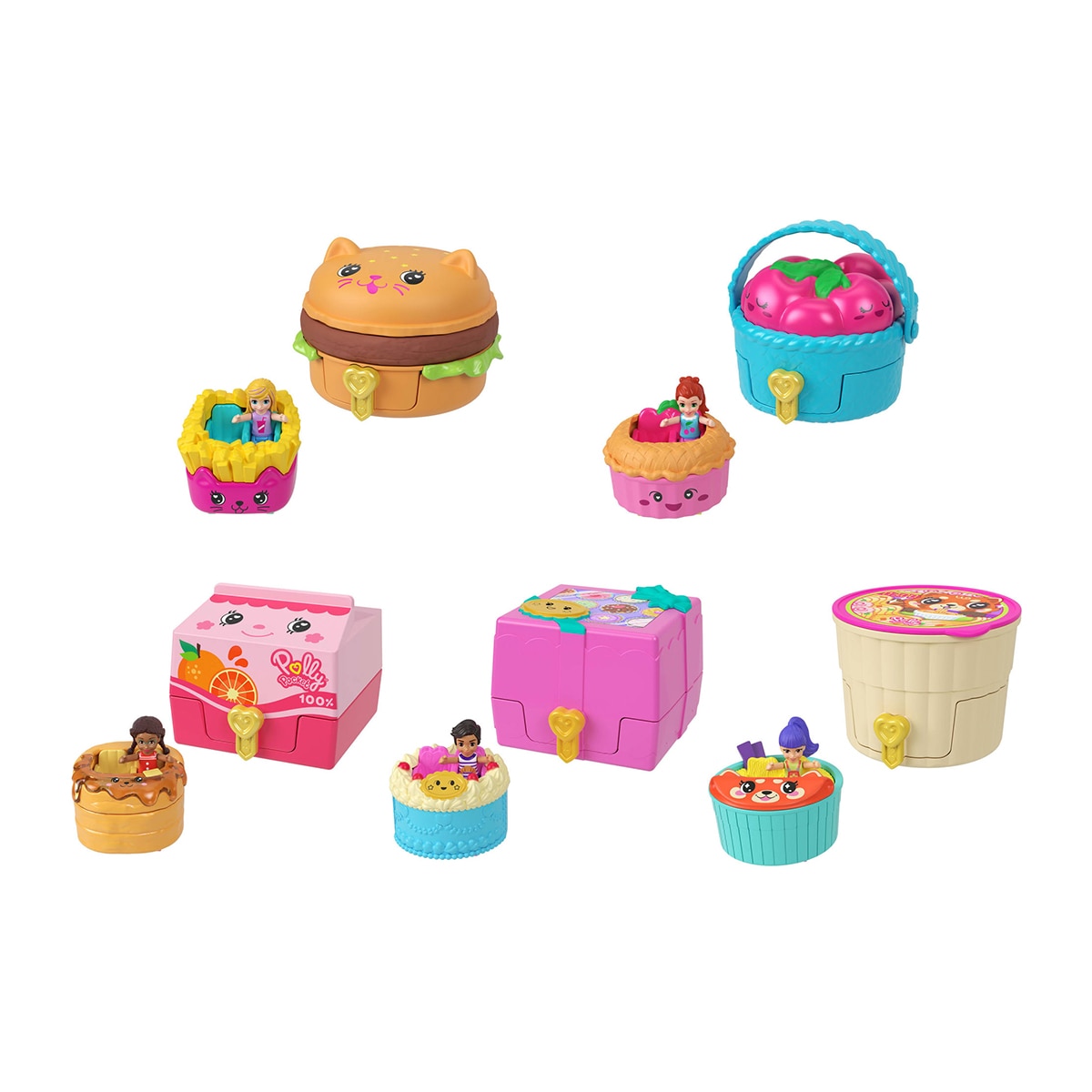 Imagem 0 de Caixa surpresa Tiny Takeout Reveal Polly Pocket modelos variados