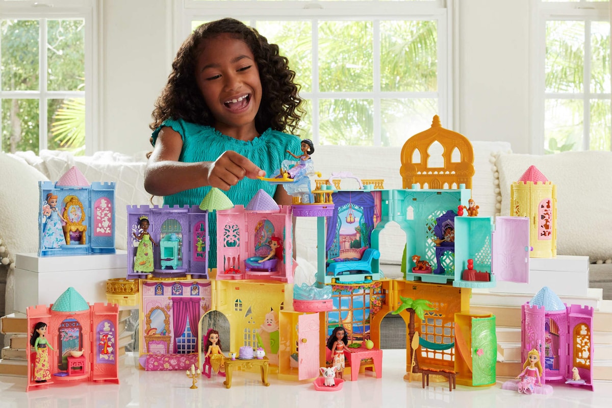 Conjunto de juego apilables Tower Surprise Princess Disney Princesas Mattel modelos surtidos 2