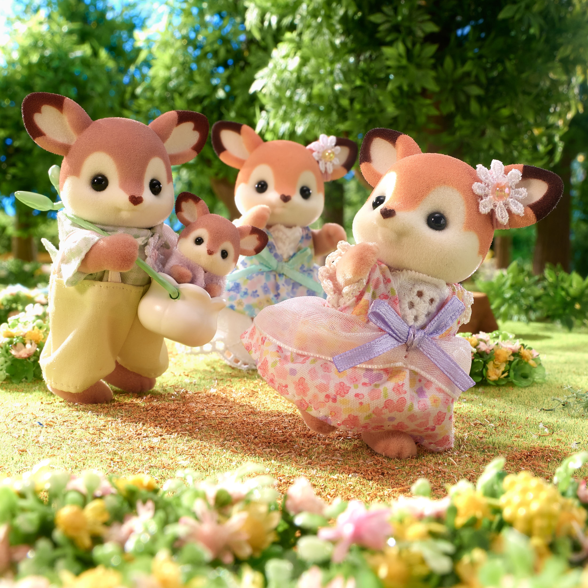 Familia Ciervo Sylvanian Families 5