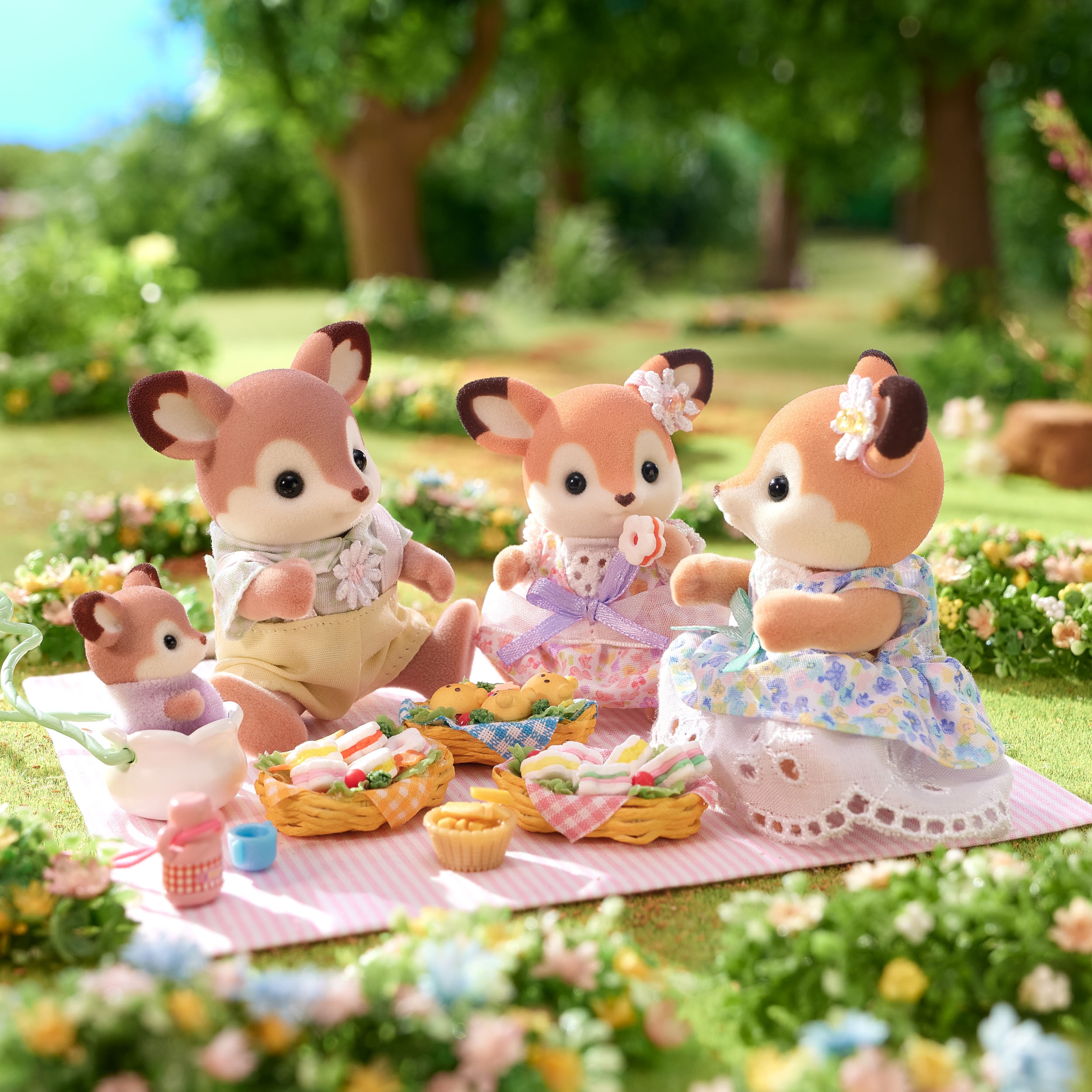 Familia Ciervo Sylvanian Families 6