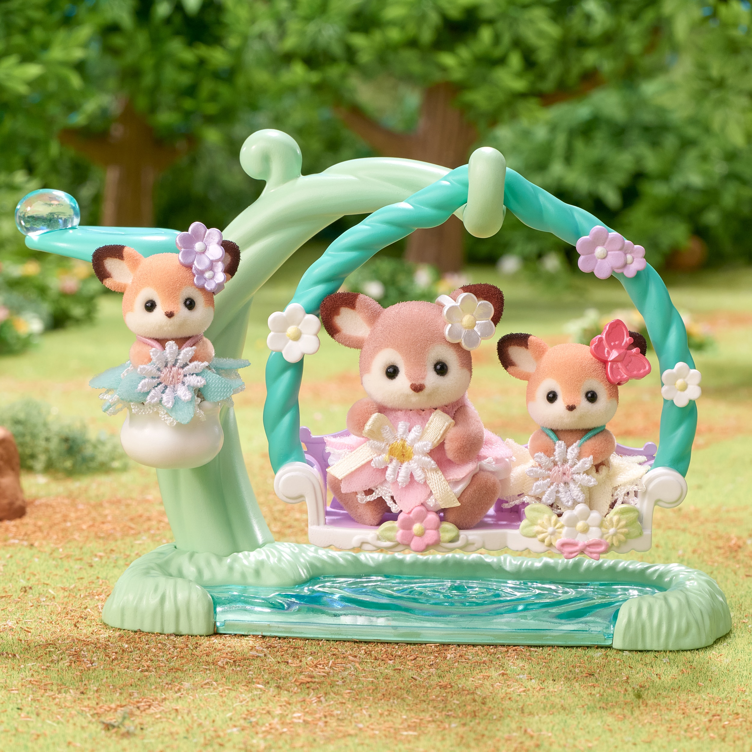 Bebés Ciervo en el columpio Sylvanian Families 2