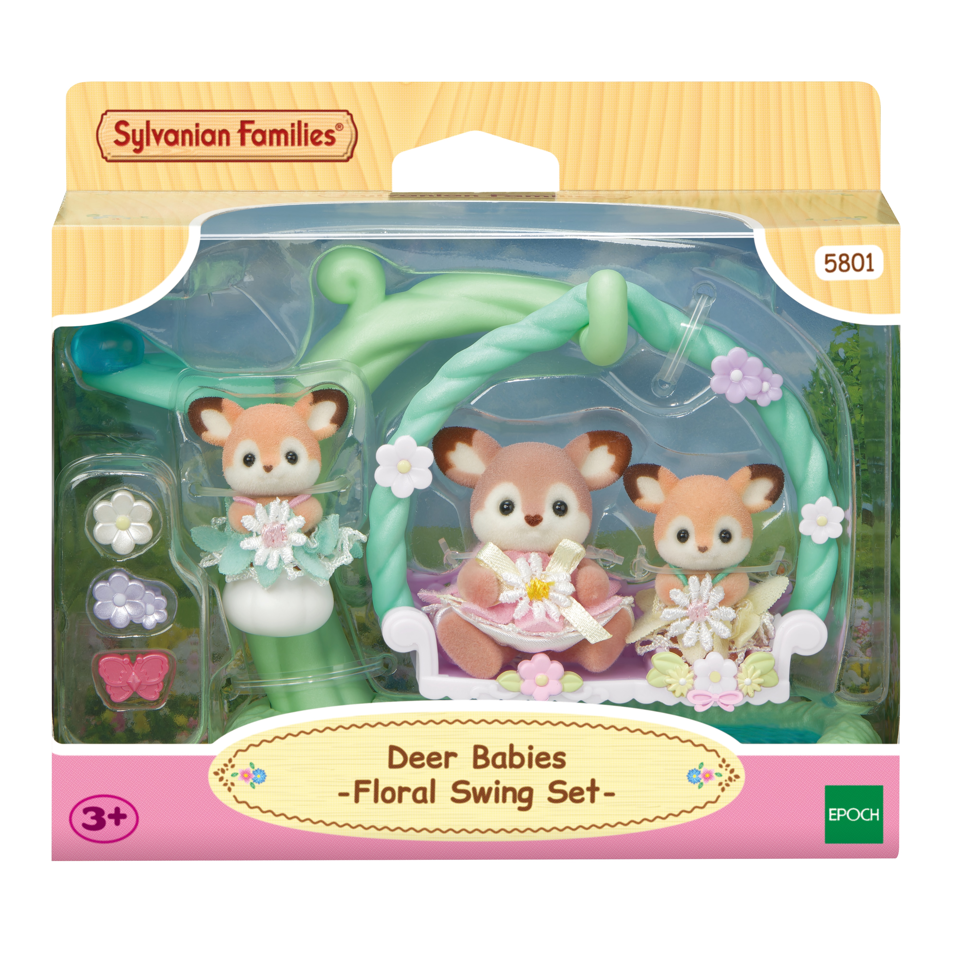Bebés Ciervo en el columpio Sylvanian Families 9