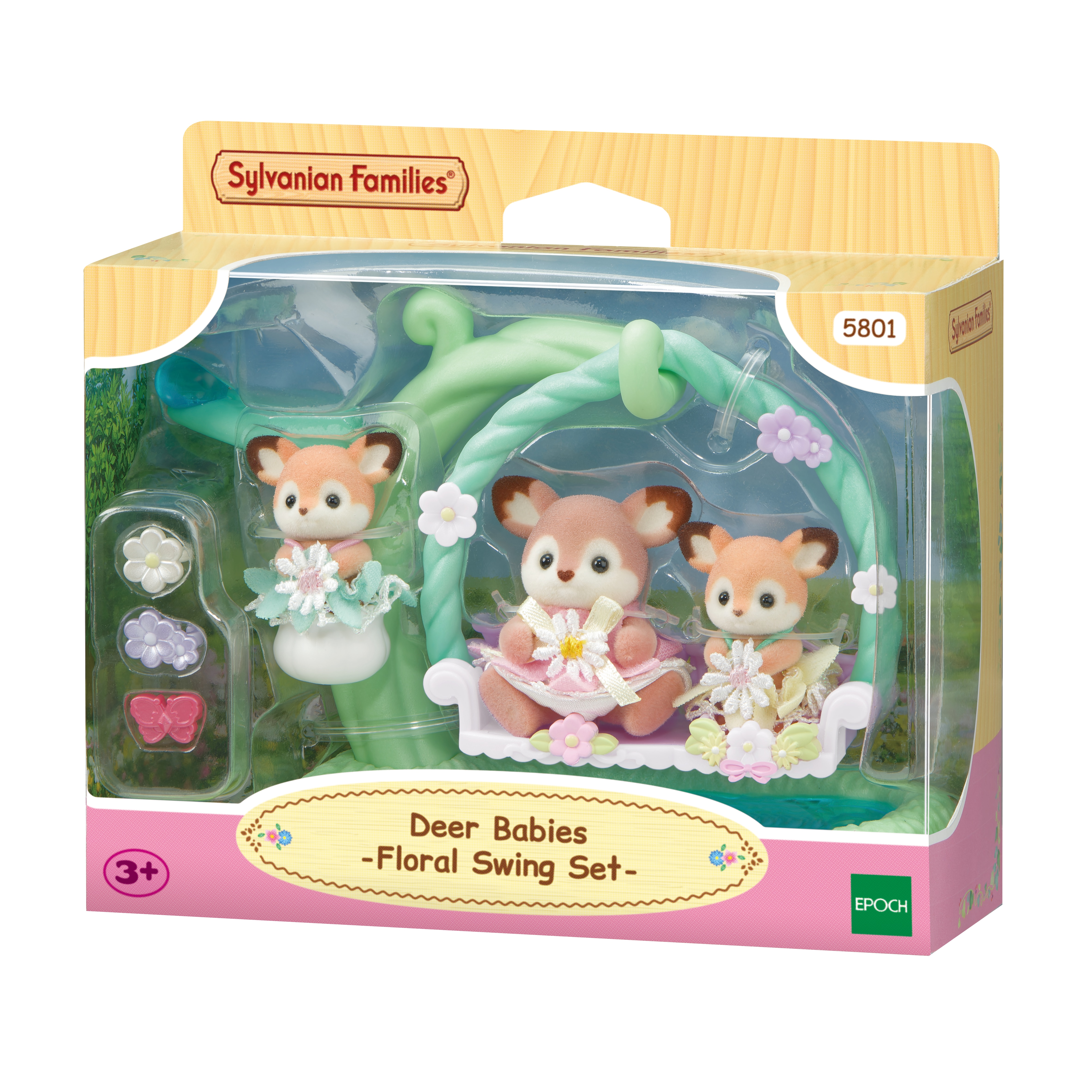 Bebés Ciervo en el columpio Sylvanian Families 10