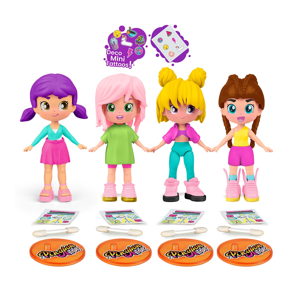 Conjunto de 4 Pinypon TOP 1