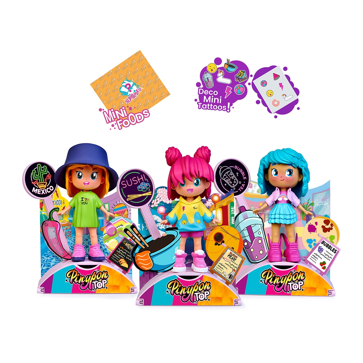 Imagem 0 de Figura Top Foodie Girls Pinypon  - Artigo Sortido. Envio realizado de forma aleatória