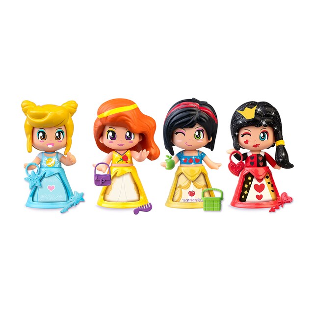 Surtido de 4 figuras de temática cuentos de princesas.