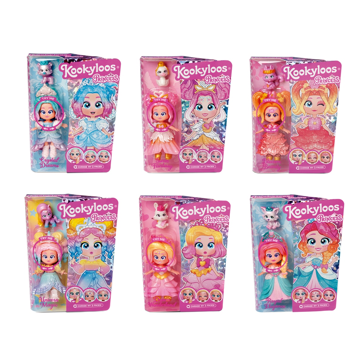 Imagen 0 de Minimuñeca Kookyloos Princess modelos surtidos