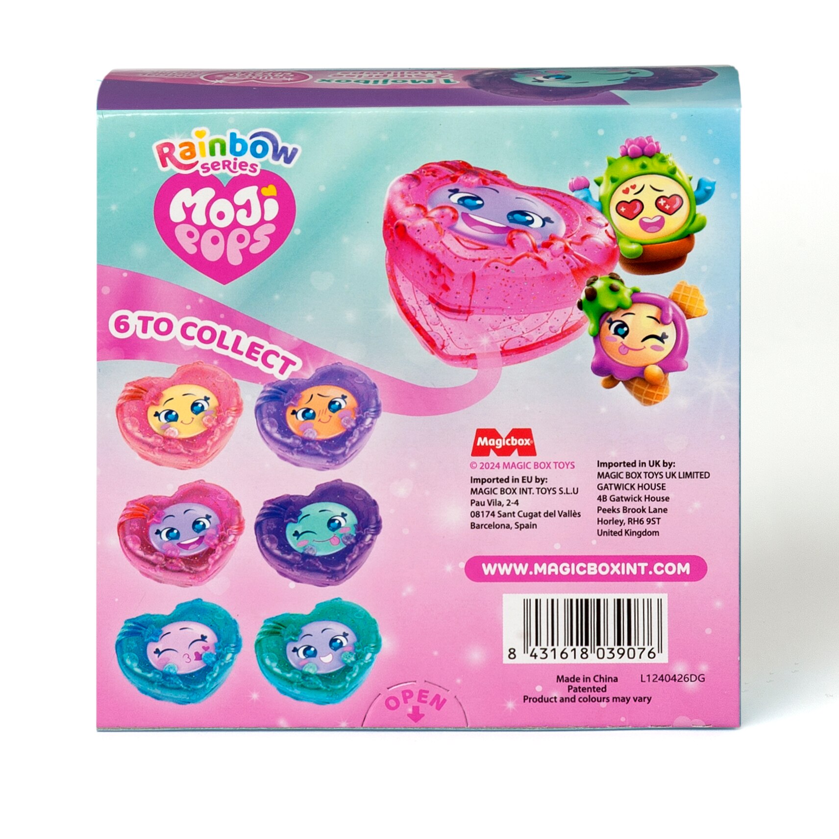 Minimuñeca Rainbow Series Mojibox Mojipops modelos surtidos 8