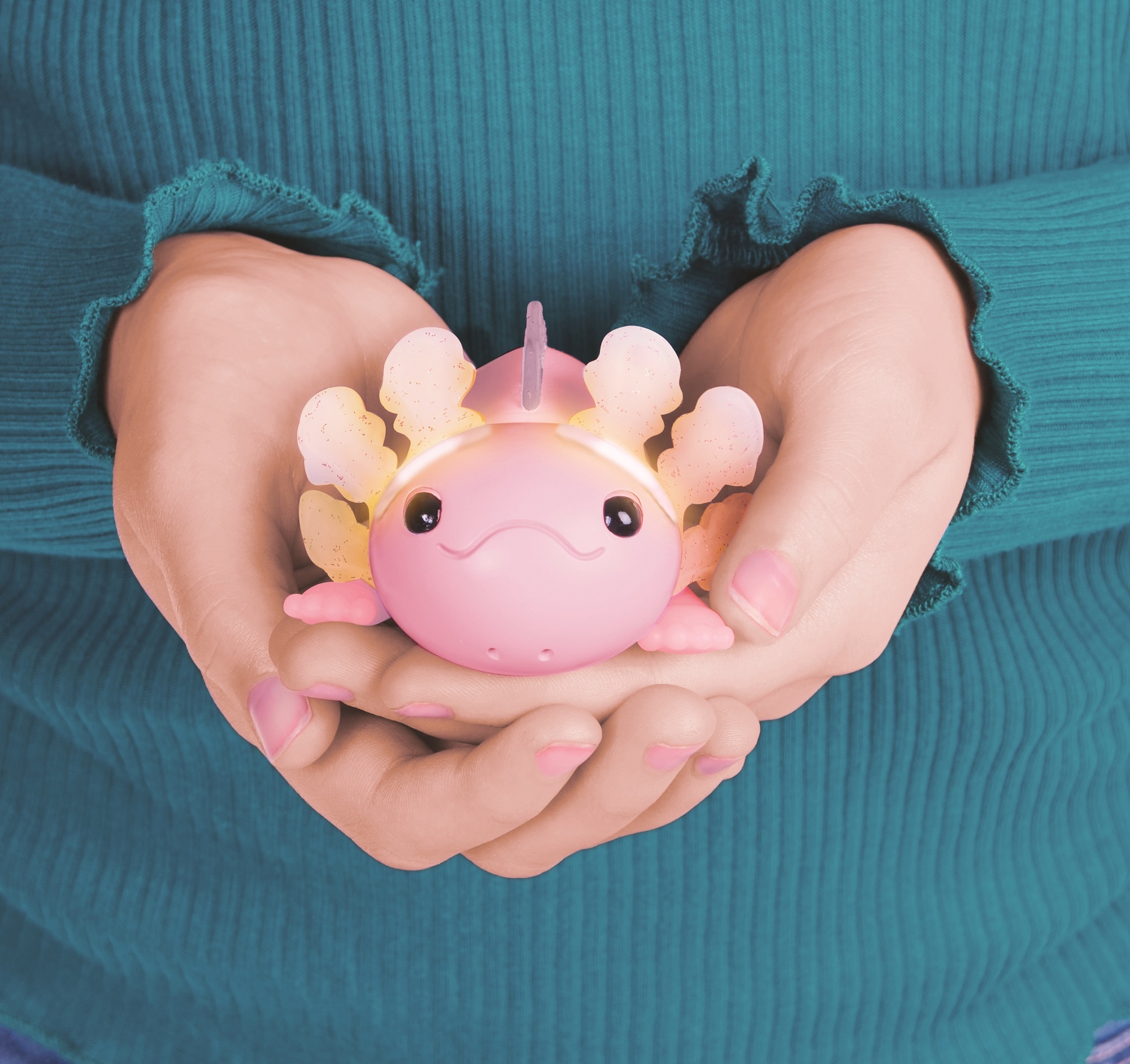 Ajolote interactivo Axolotl Nadador Fingerlings 7