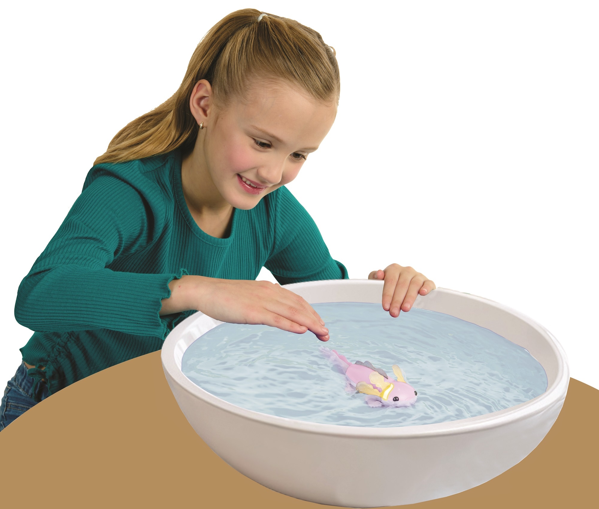 Ajolote interactivo Axolotl Nadador Fingerlings 10
