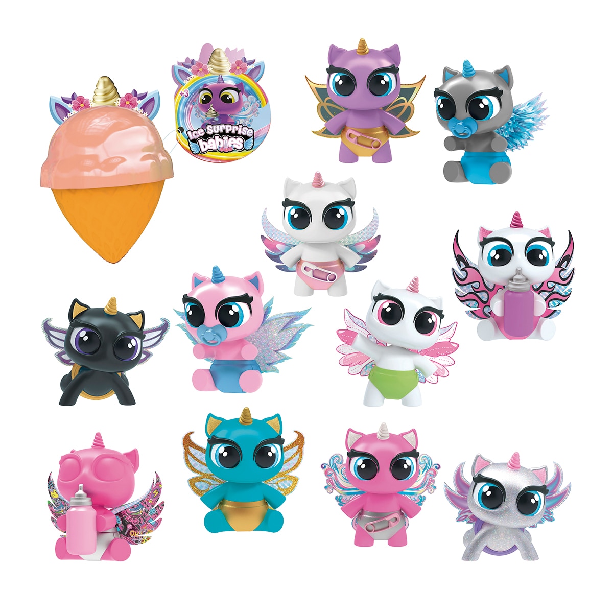 Imagen 0 de Mini unicornio Ice Surprise Babies Bizak modelos surtidos