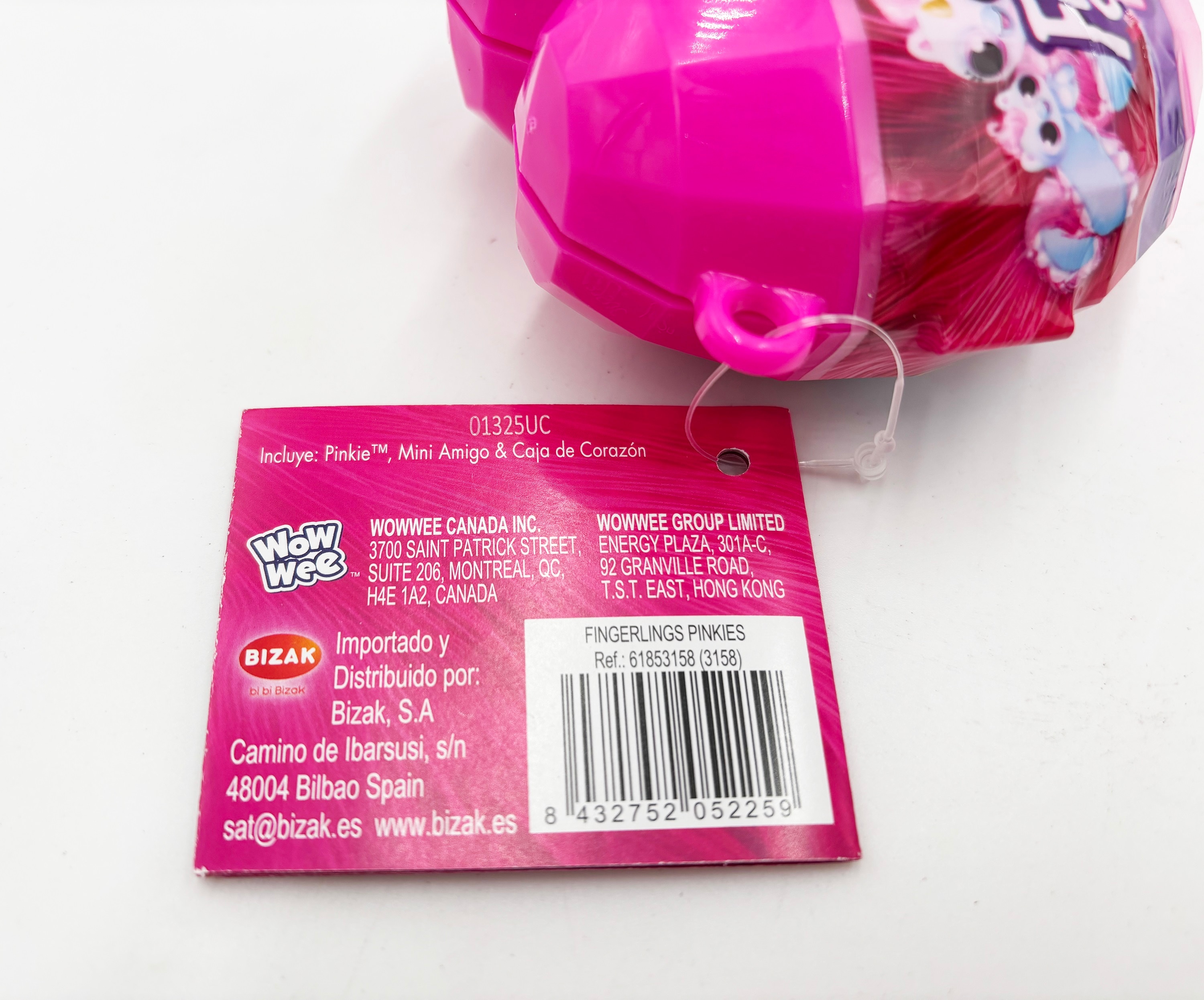 Minimuñeco Pinkie Fingerlings modelos surtidos 20