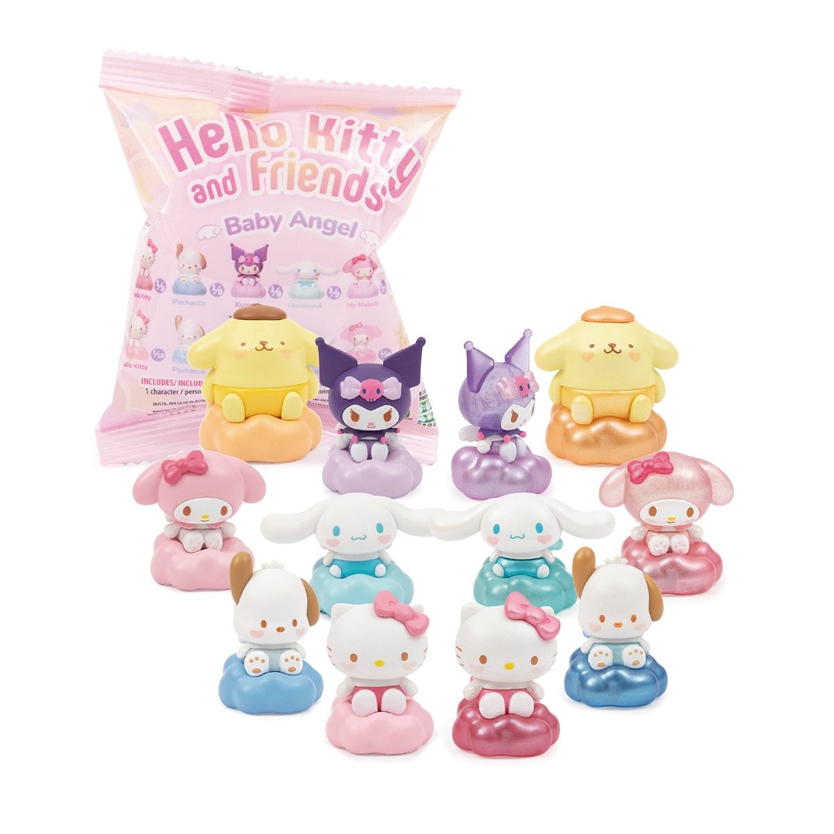 Imagen 0 de Saqueta com Figuras Baby Angel Hello Kitty - Artigo Sortido. Envio realizado de forma aleatória