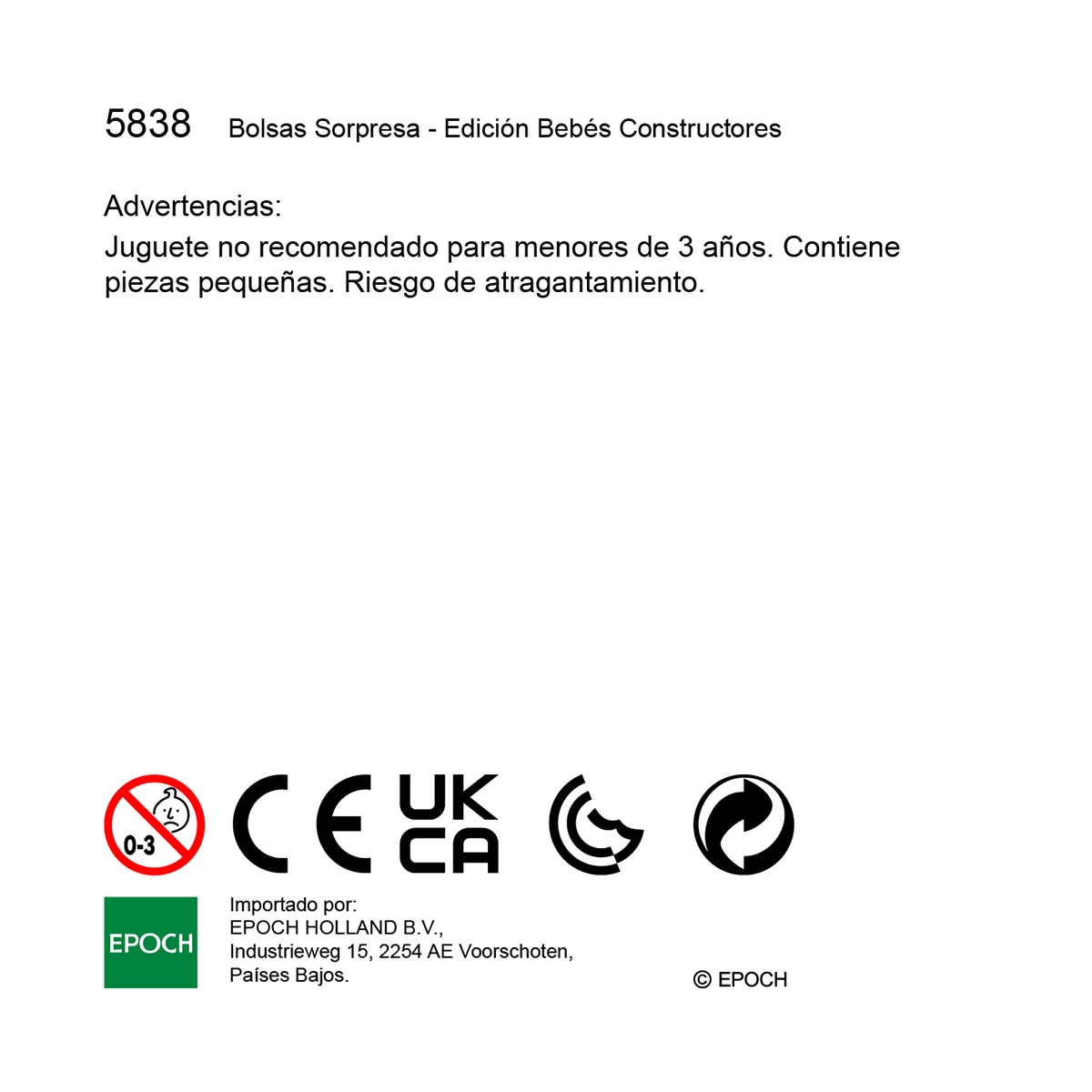 Bolsas Sorpresa Edición Bebés Constructores Sylvanian Families modelos surtidos 10