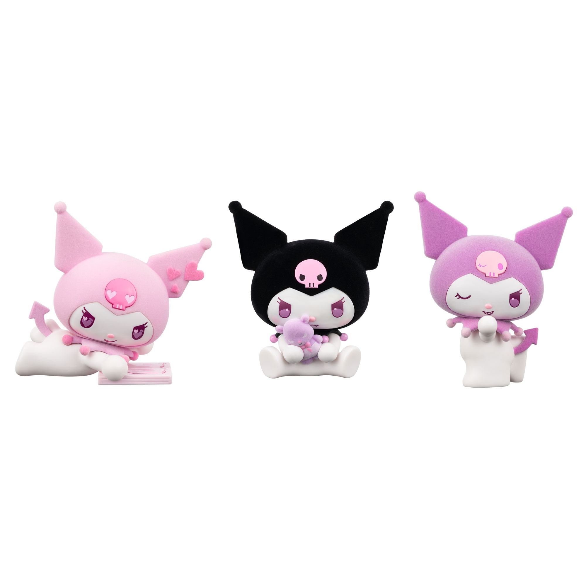 Figuras Premium Kuromi Pack 3 Figuras 10 cm com Efeito Flocado 2